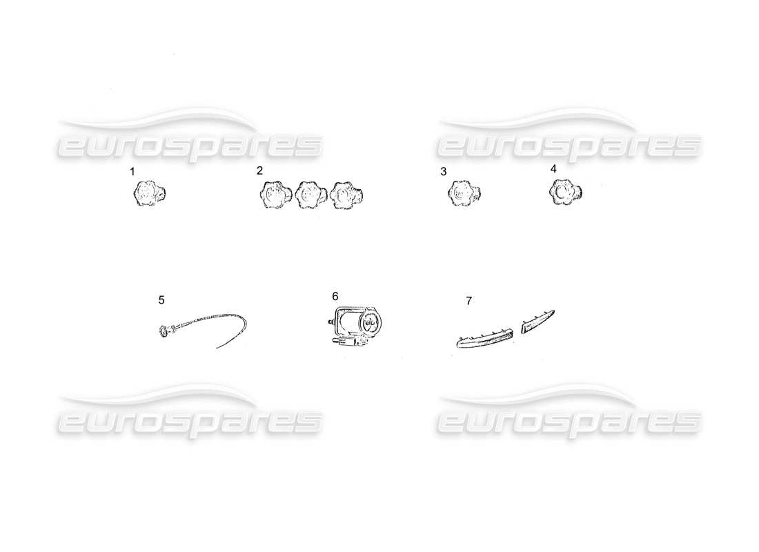 ferrari 250 gt (coachwork) embellecedor del tablero (continuación) diagrama de piezas
