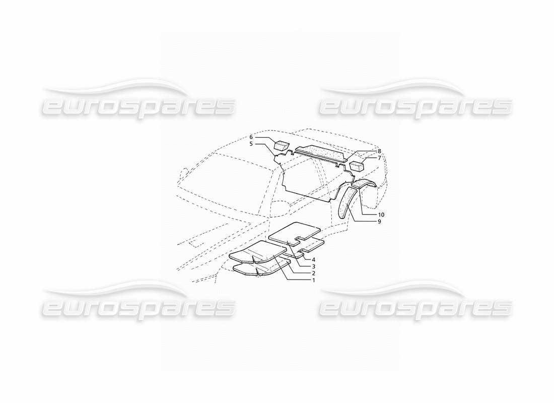 maserati ghibli 2.8 (abs) aislamiento diagrama de piezas