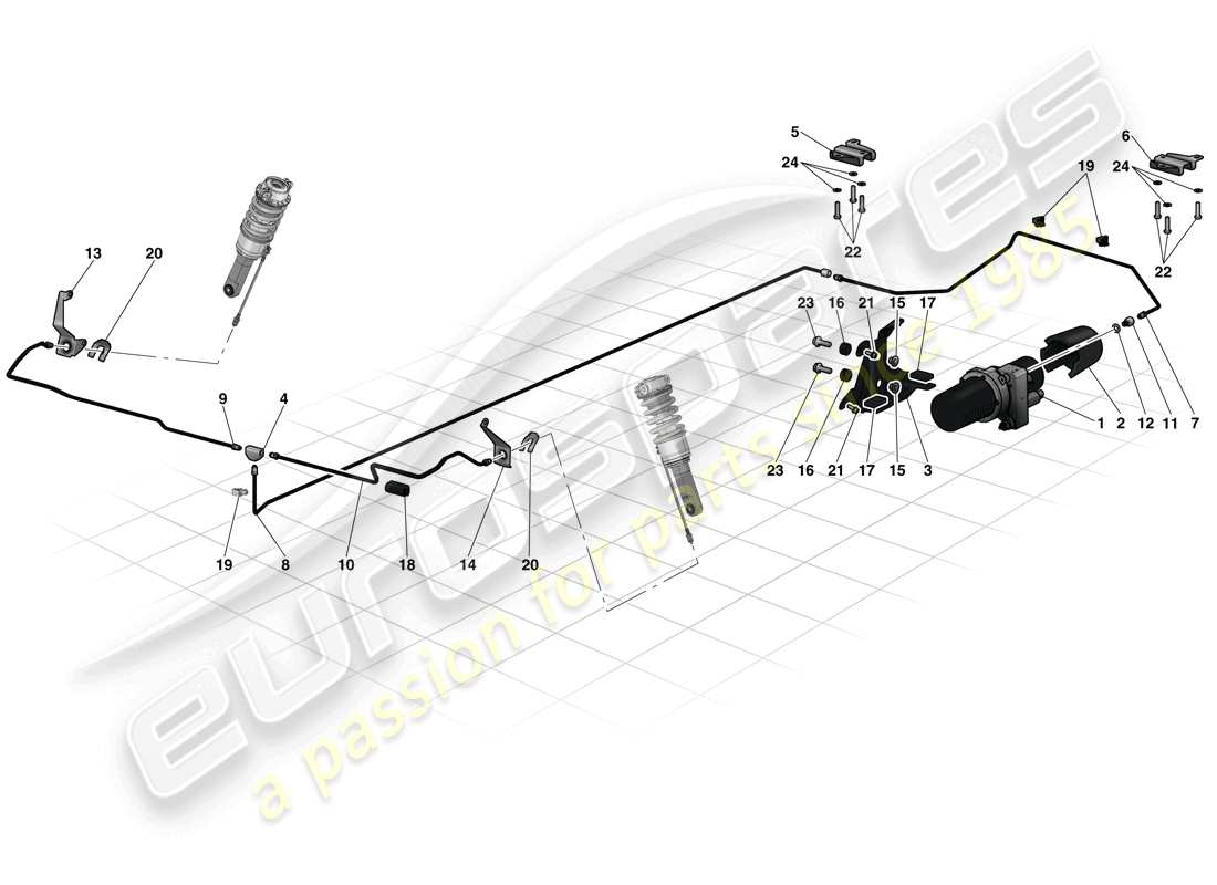 ferrari laferrari (usa) levantar el vehículo diagrama de piezas