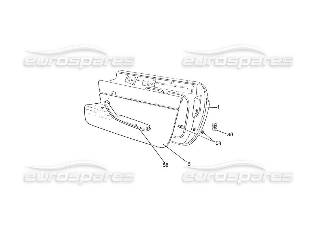 ferrari 330 gtc / 365 gtc (coachwork) diagrama de piezas de puertas (edizione 1)