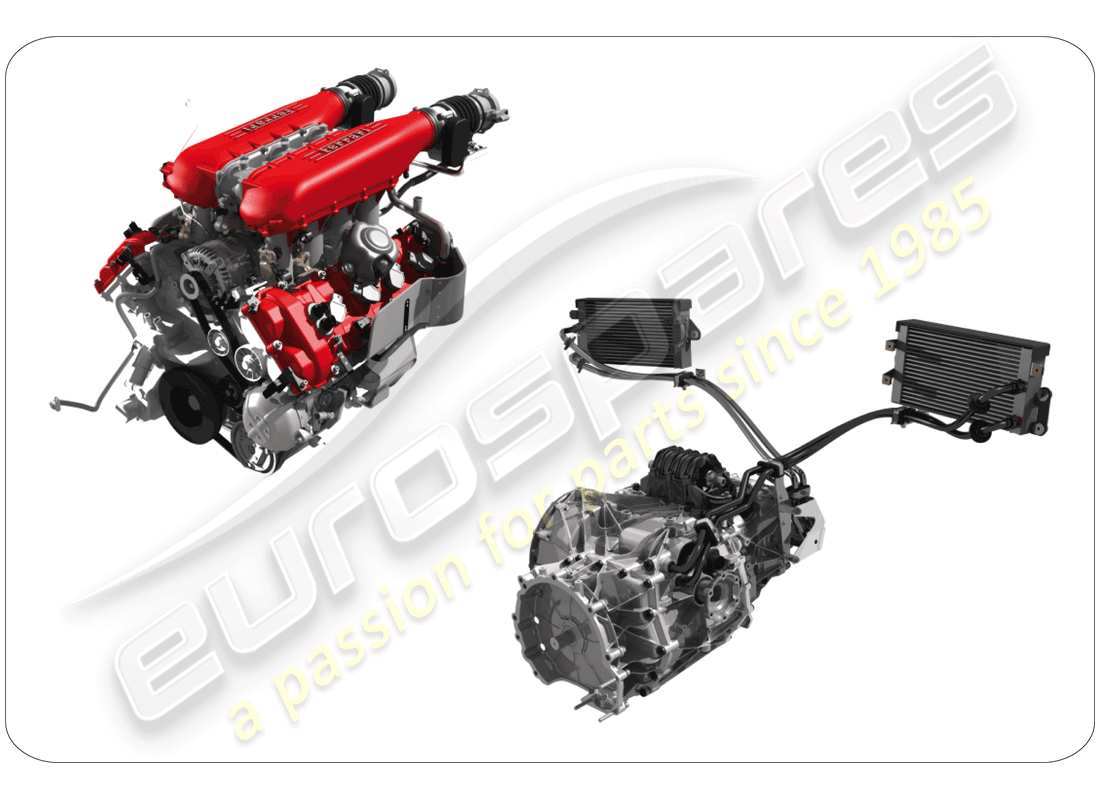 ferrari 458 spider (rhd) diagrama de piezas de unidades de montaje de repuesto