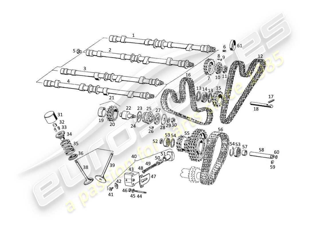 maserati kyalami momento diagrama de piezas