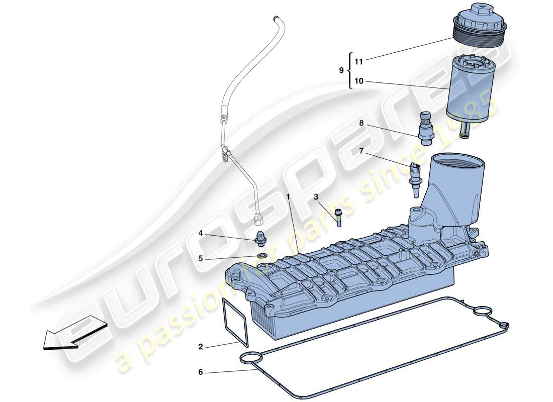 ferrari 458 speciale aperta (usa) diagrama de piezas del intercambiador de calor