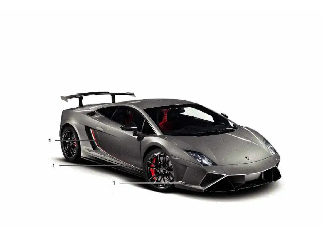 lamborghini gallardo sts ii sc adhesivos decorativos diagrama de piezas