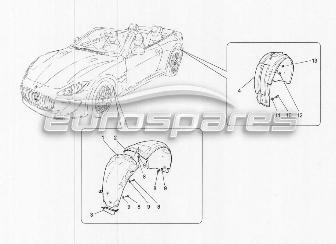 maserati grancabrio mc centenario rueda y tapas diagrama de piezas