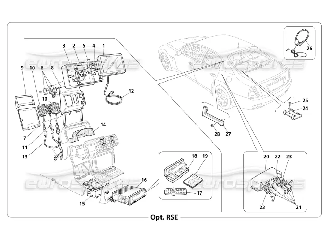 maserati qtp. (2006) 4.2 sistema infotelemático (página 3-3) diagrama de piezas