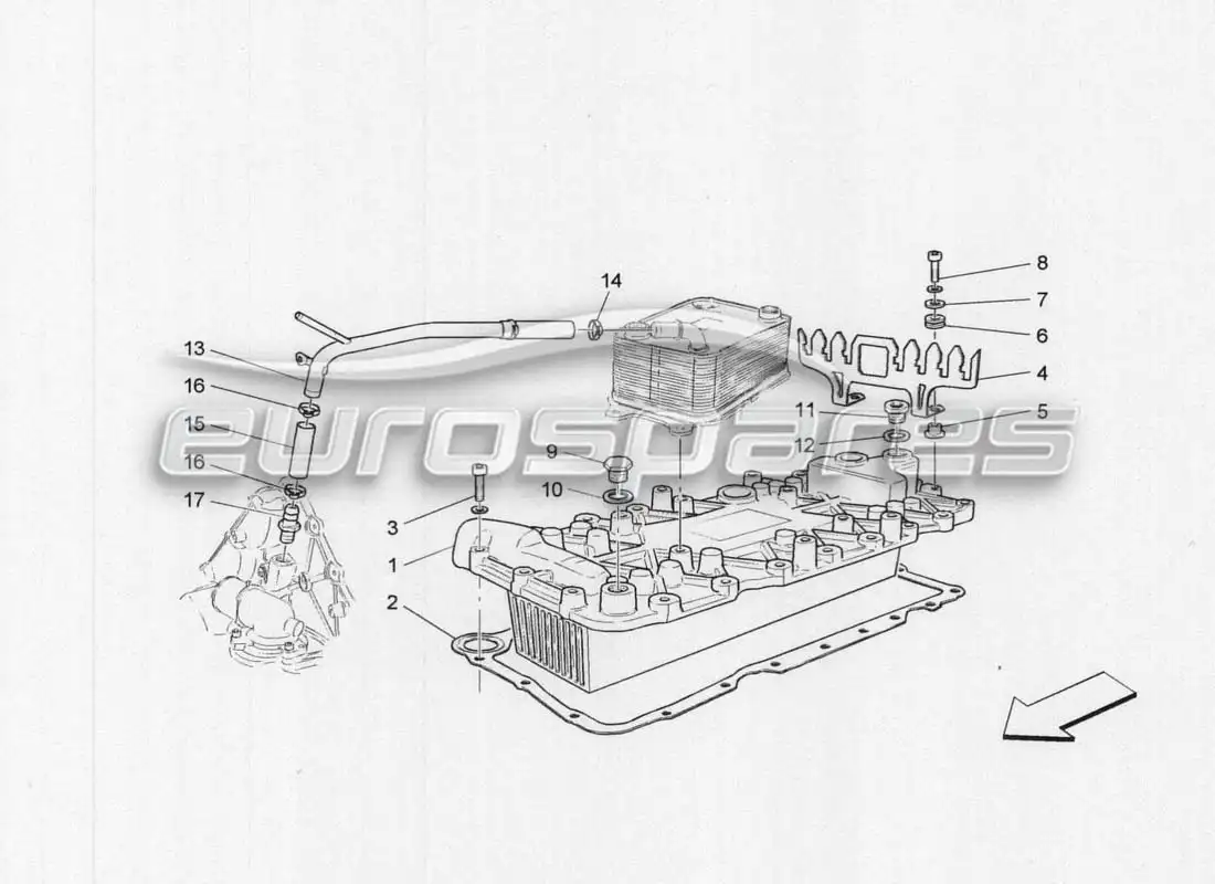 maserati grancabrio mc centenario intercambiador de calor diagrama de piezas