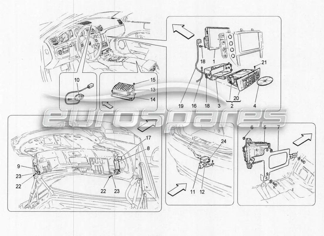 maserati grancabrio mc centenario sistema de ti diagrama de piezas