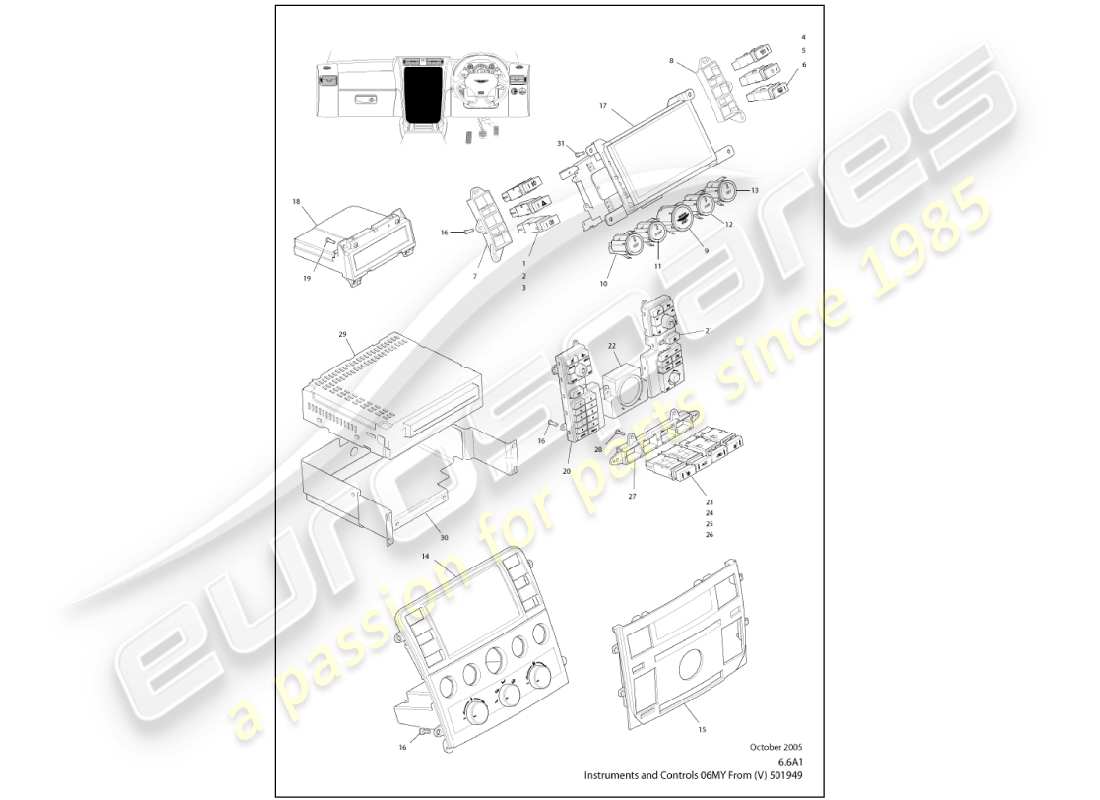 diagrama de pieza que contiene el número de pieza 6r13-835206-aa