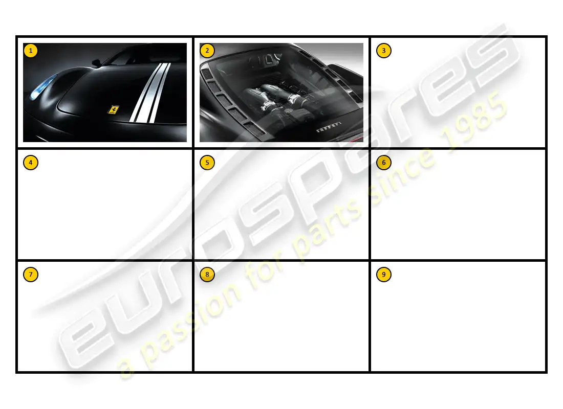 ferrari f430 coupe (accessories) exterior - carrocería diagrama de piezas