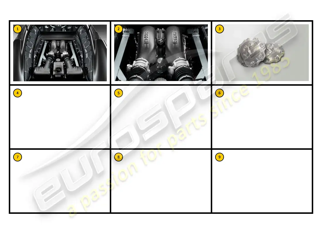 ferrari f430 spider (accessories) racing - bolsa de motor diagrama de piezas