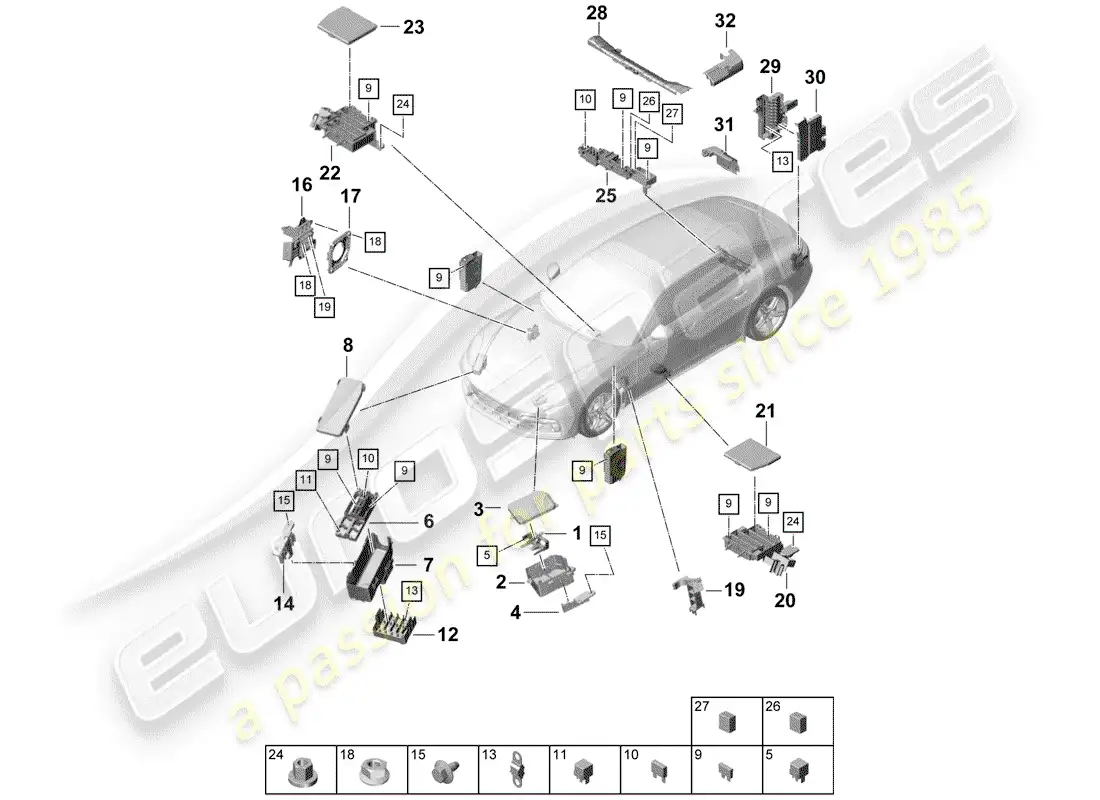 diagrama de pieza que contiene el número de pieza n 01713118