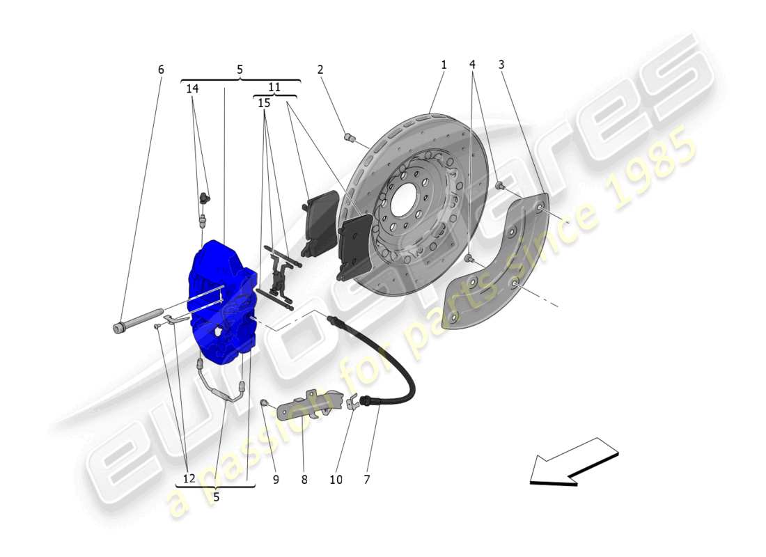 diagrama de pieza que contiene el número de pieza 670215211