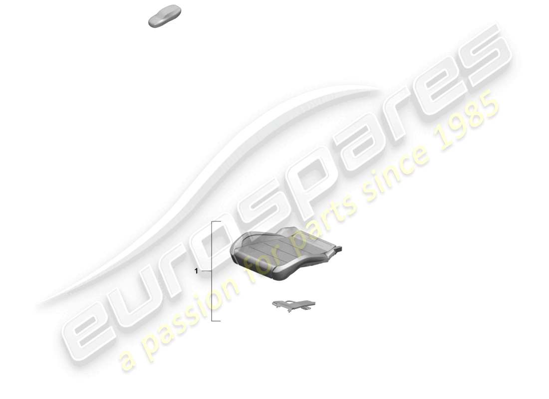 porsche 2025 (macan-e) diagrama de piezas del kit de reparación del sensor de ocupación del asiento (lado del pasajero)
