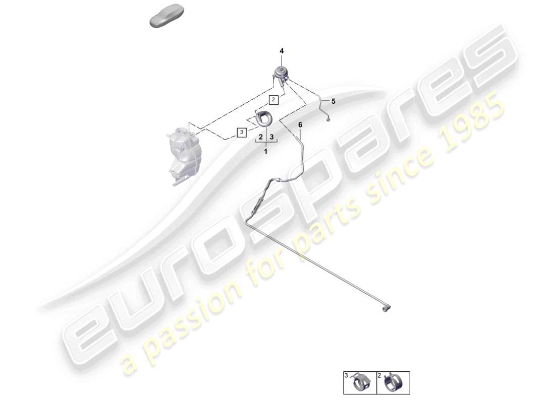 porsche 2025 (panamera 976) diagrama de piezas del sistema de refrigeración del refrigerante