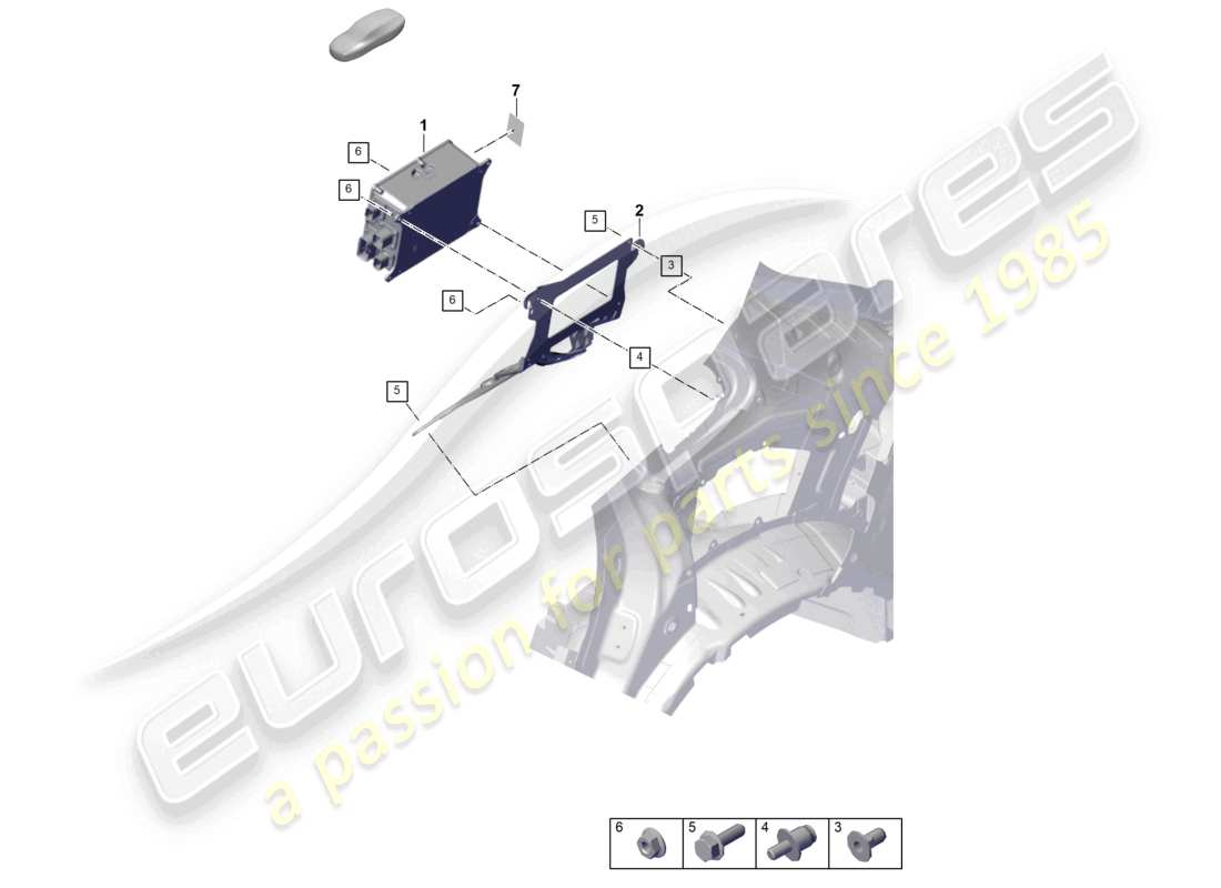 porsche 2024 (cayenne e3 pa) cargador para batería de alto tensión diagrama de piezas