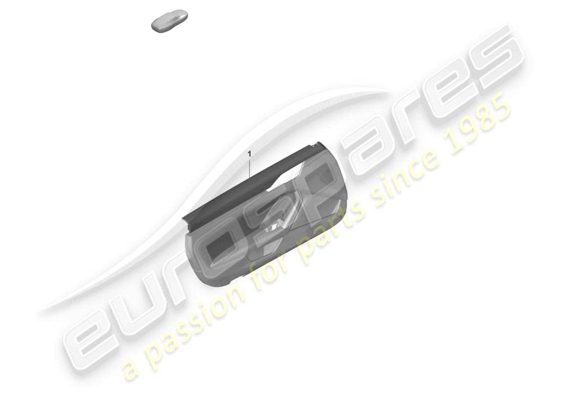porsche 2021 (992-1) panel de puerta para vehículos con tapizado de cuero paquete heritage design bicolor diagrama de piezas pure