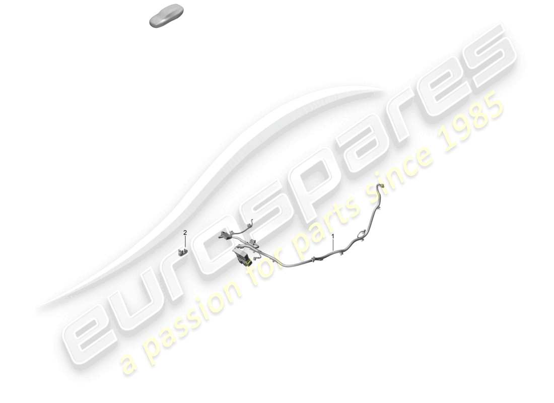 porsche 2021 (992-1 gt3/rs/st) diagrama de piezas del asiento tipo butaca eléctrico
