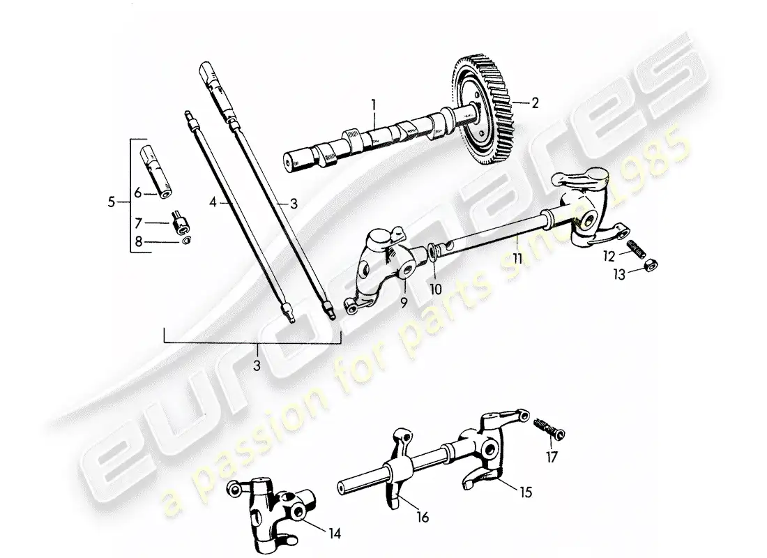 porsche 1951 (356/356a) árbol de levas - m >> 10 199 - m >> 21 780 - m >> 50 099 - m >> 21 999 - m > > 33 899 - m >> 40 999 diagrama de piezas