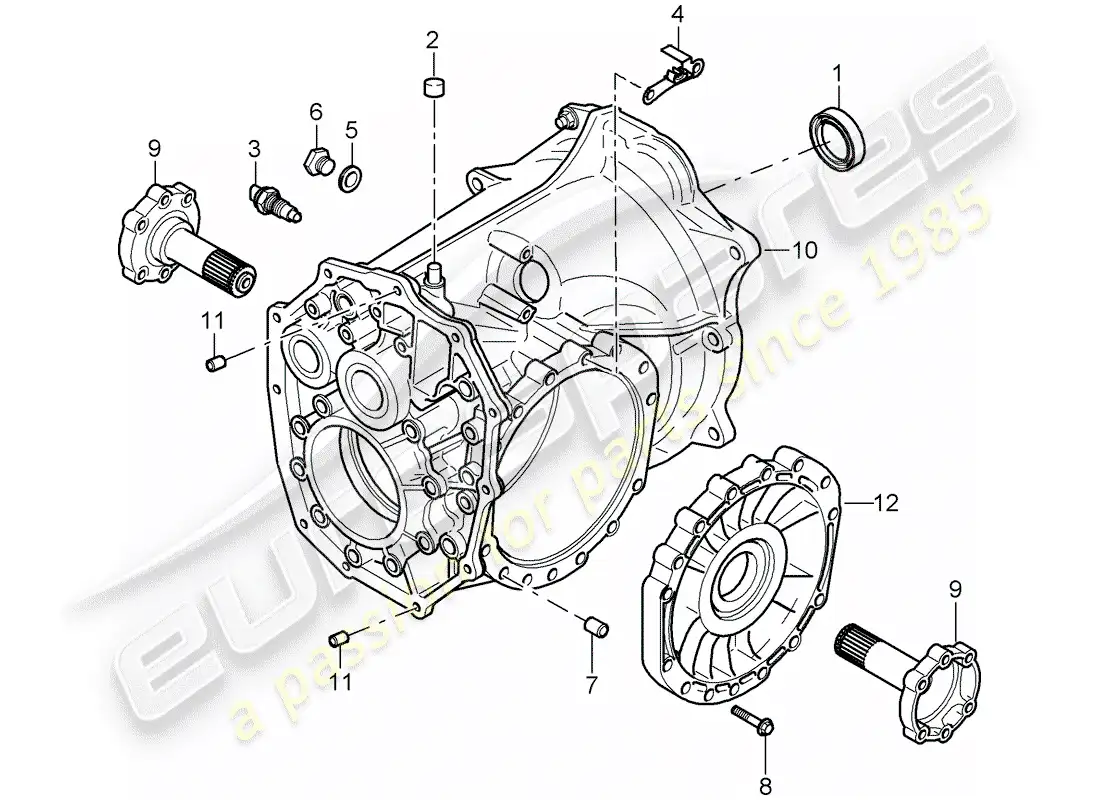 porsche 2007 (997-1) manual gearbox diagrama de piezas