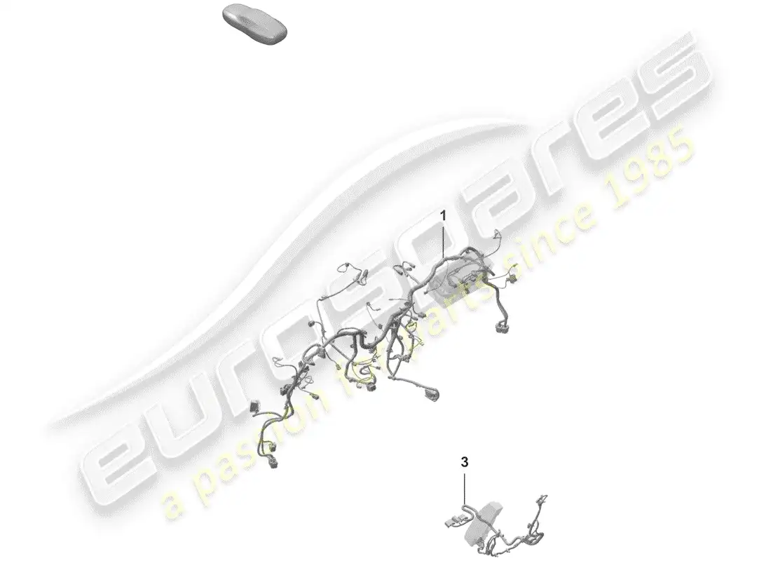 porsche 2020 (992-1) aprovechar diagrama de piezas