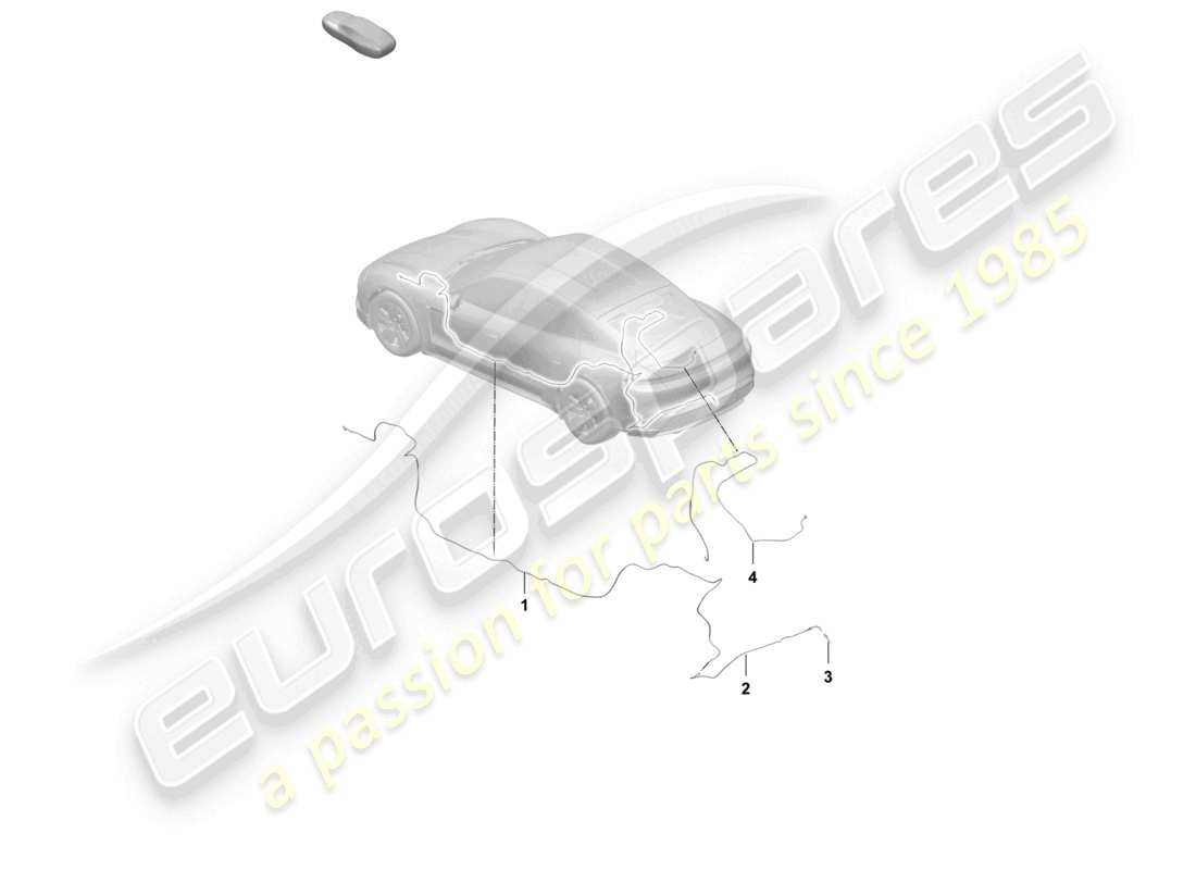 porsche 2026 (taycan 9j1-2) tubería/manguera cámara de marcha atrás limpiaparabrisas trasero diagrama de piezas
