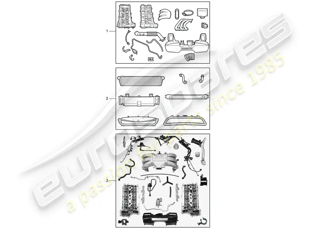 porsche 2010 (tequipment) motor diagrama de piezas