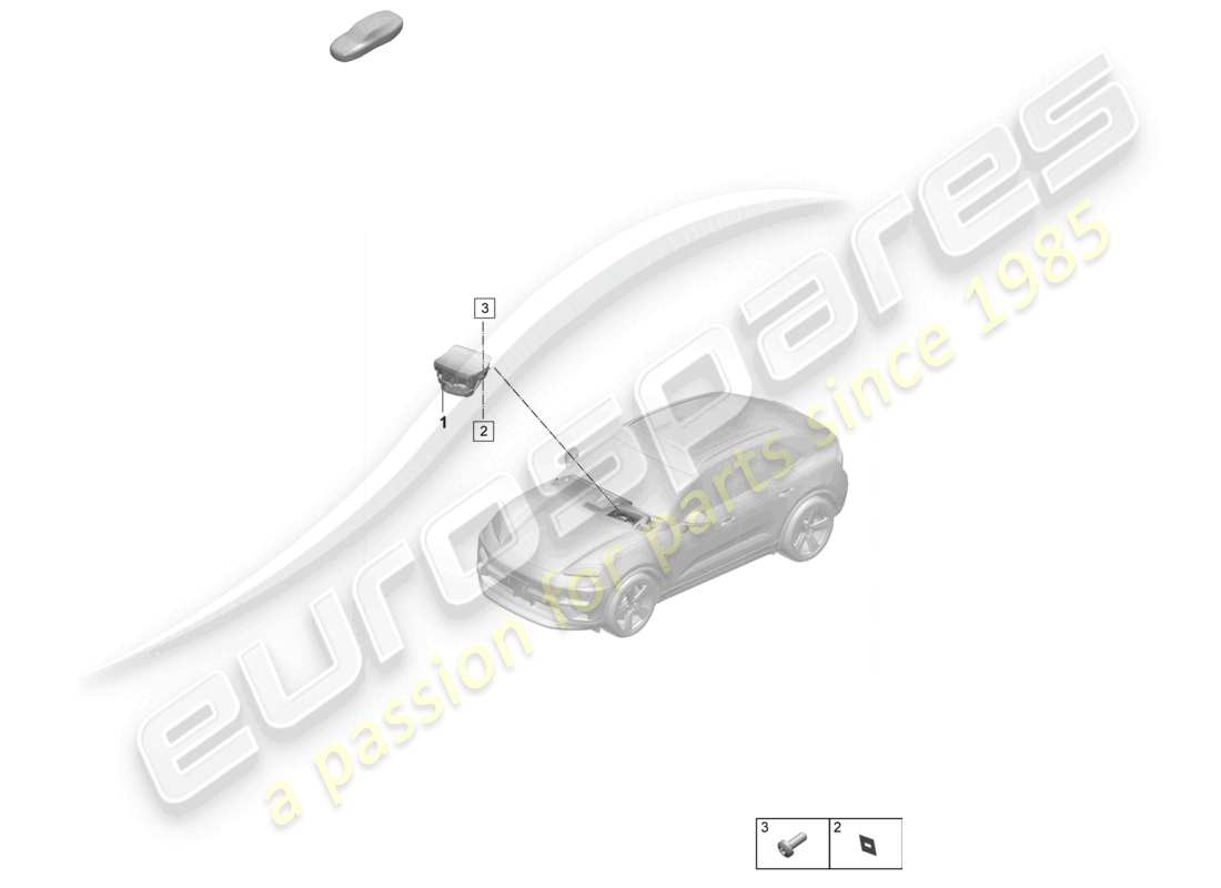 porsche 2024 (macan-e) pantalla principal diagrama de piezas