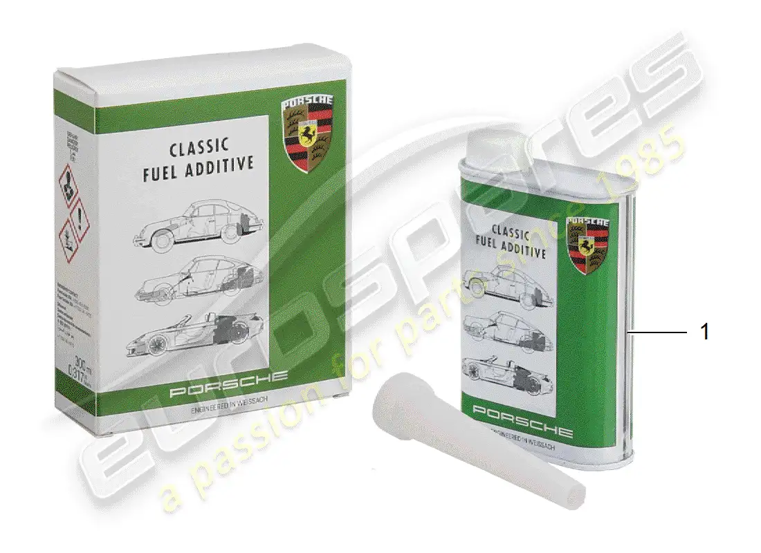 porsche 2001 (986 boxster) porsche classic - additive - for fuel diagrama de piezas