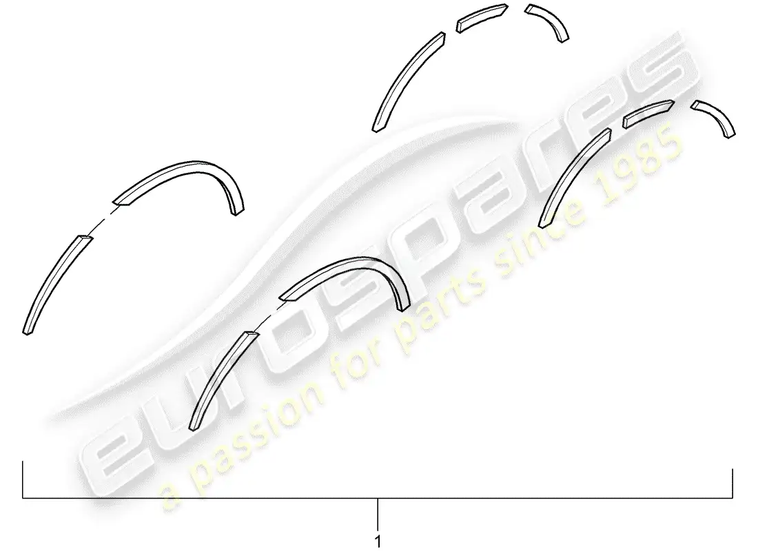 porsche 2018 (tequipment cayenne) encanto del guardabarros diagrama de piezas