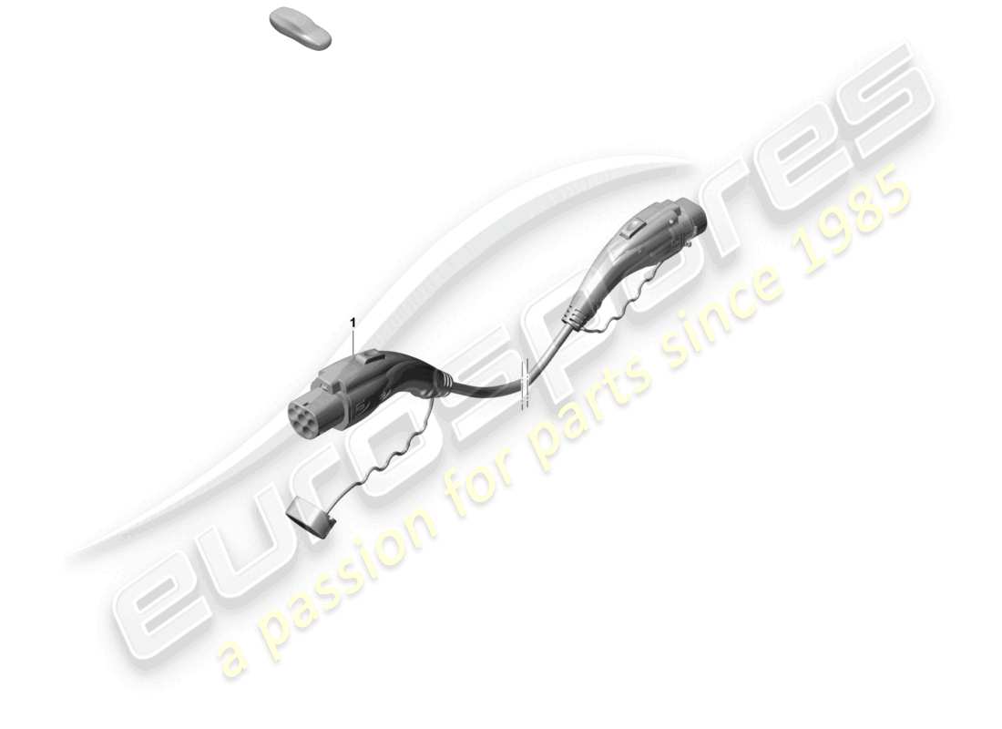 porsche 2026 (taycan 9j1-2) diagrama de piezas del cable de carga para estación de carga pública