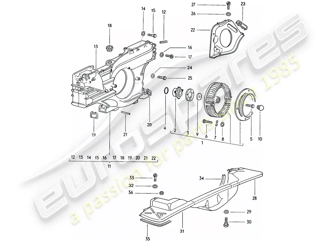porsche 1974 (914) aire acondicionado diagrama de piezas