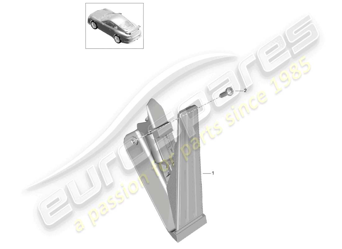 porsche 2021 (991-2 r/gt3/rs) control mecánico del acelerador y la palanca de freno d >>- diagrama de piezas mj 2017