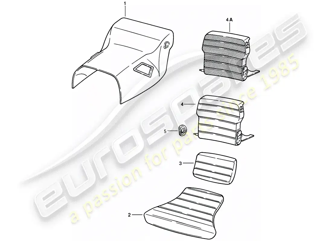 porsche 1983 (928) asiento de emergencia - revestimiento - túnel - sin: - caja de almacenamiento - d >> - mj 1984 diagrama de piezas