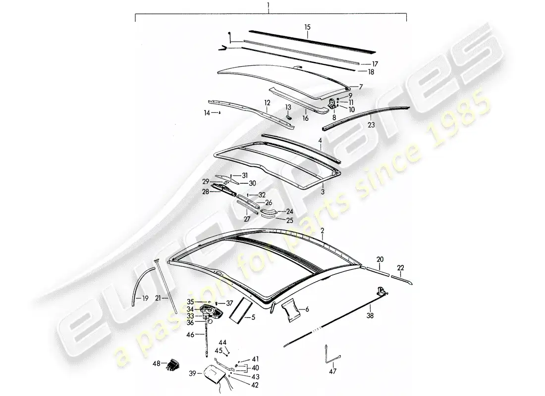 porsche 1962 (356b/356c) quemacocos - eléctrico diagrama de piezas