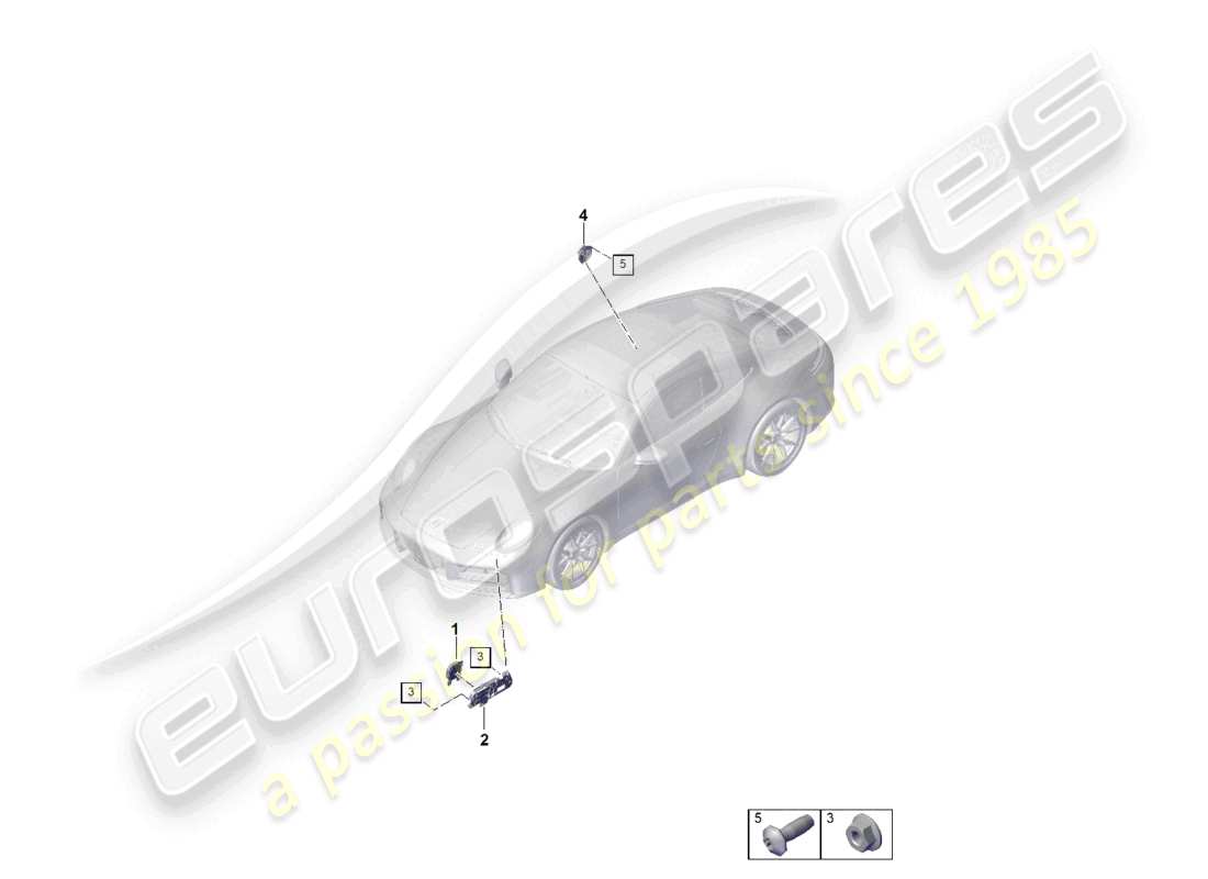 porsche 2024 (992-2) diagrama de piezas del sistema de sonido del motor