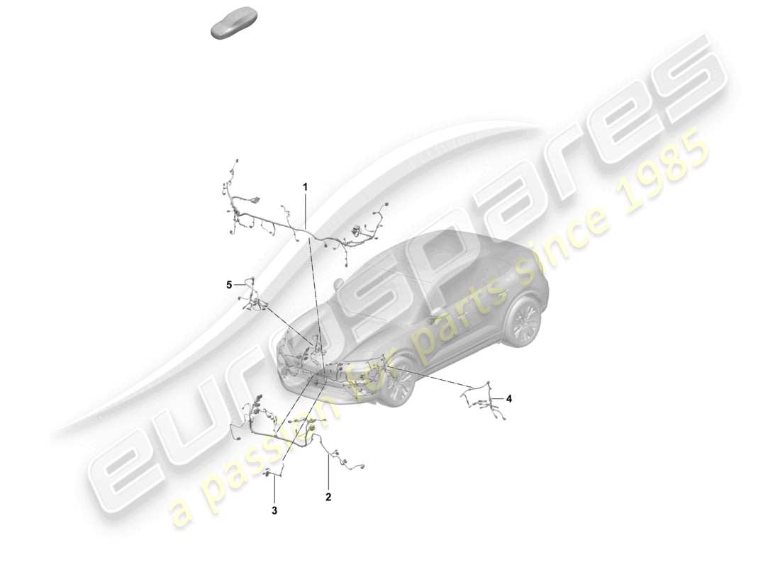 porsche 2026 (macan-e) diagrama de cableado del parachoques delantero del abs de la parte delantera