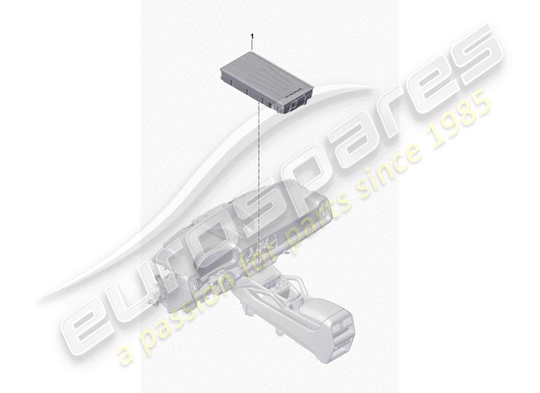 porsche 2024 (cayenne e3 pa) diagrama de piezas del cargador de inducción para teléfono móvil