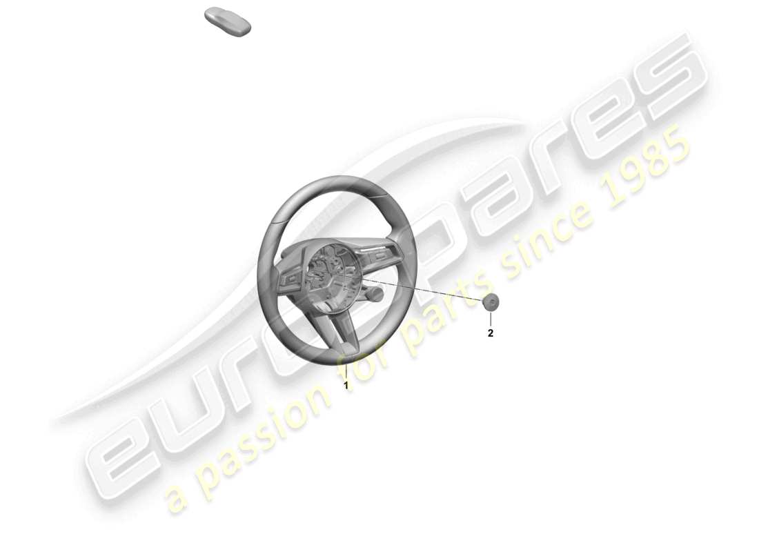 porsche 2025 (taycan 9j1-2) volante multifunción (race-tex) diagrama de piezas