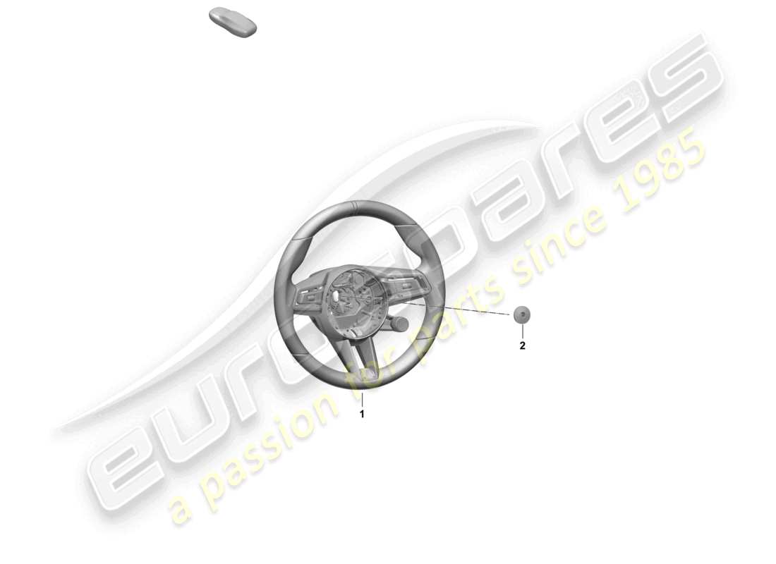 porsche 2025 (macan-e) multifunción. rueda deportiva fuerte (piel) diagrama de piezas