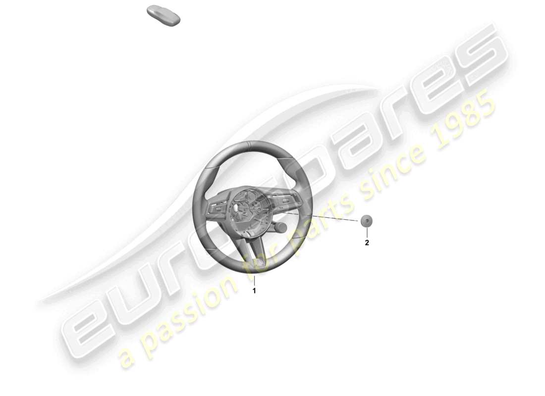 porsche 2025 (macan-e) multi. volante deportivo (race-tex) diagrama de piezas