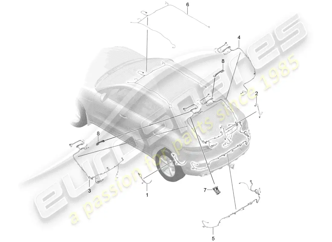 porsche 2015 (macan) aprovechar diagrama de piezas