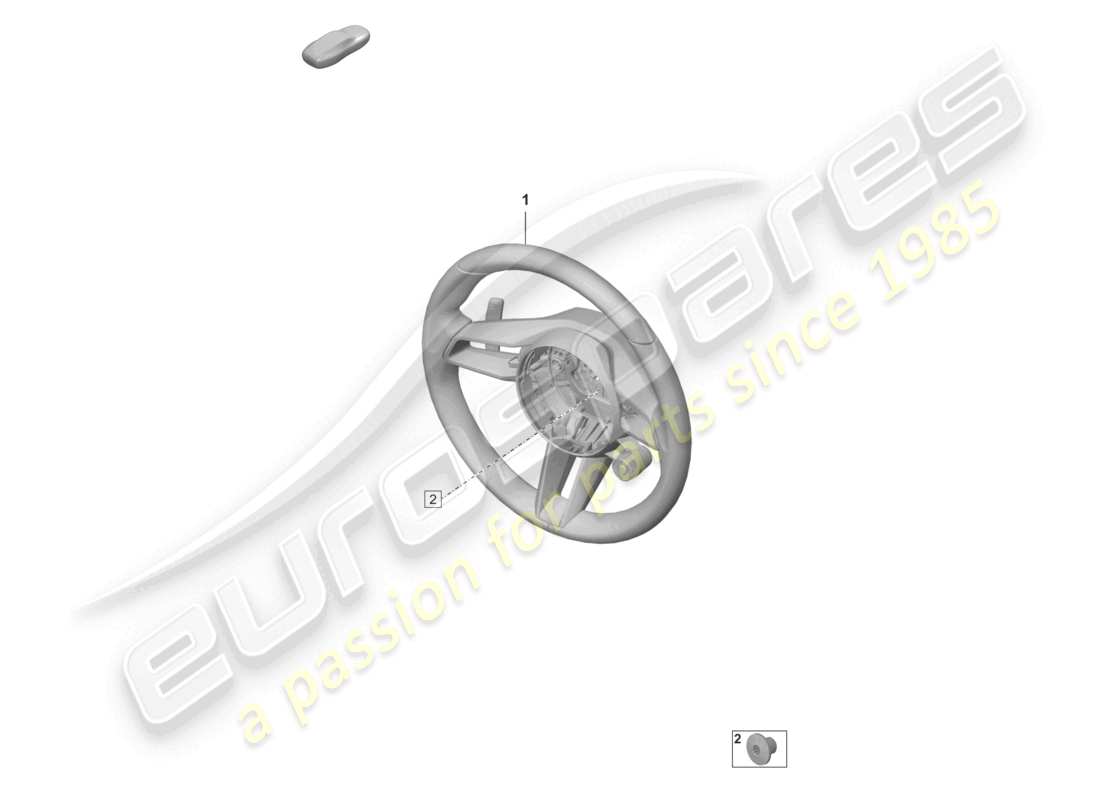 porsche 2023 (taycan 9j1-1) volante multi (piel) diagrama de piezas
