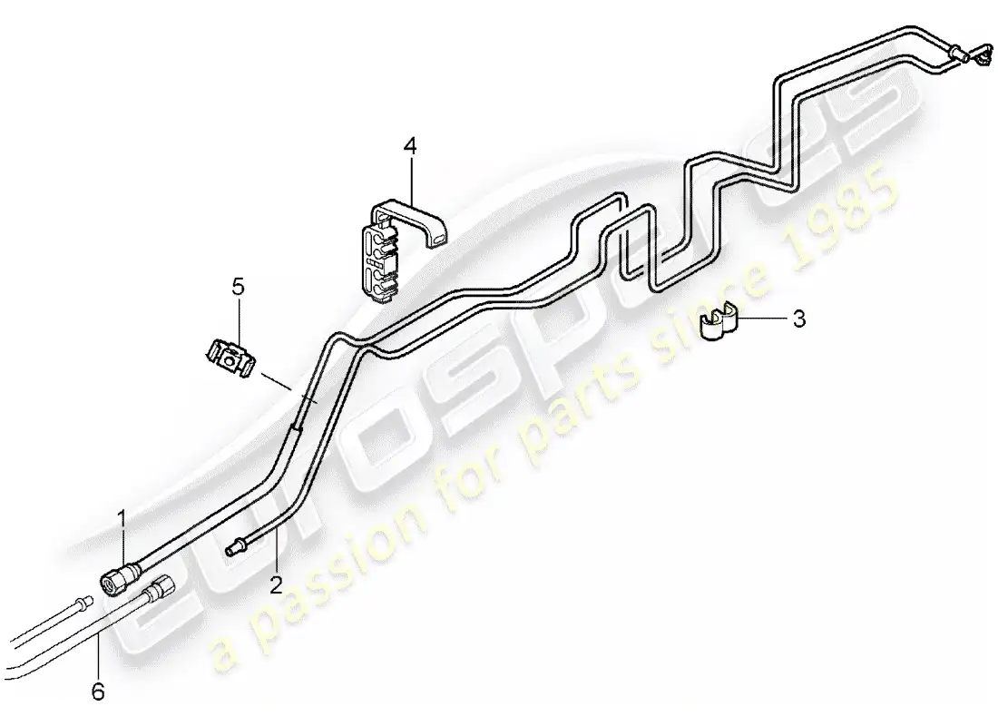 porsche 2007 (997-1) fuel system diagrama de piezas