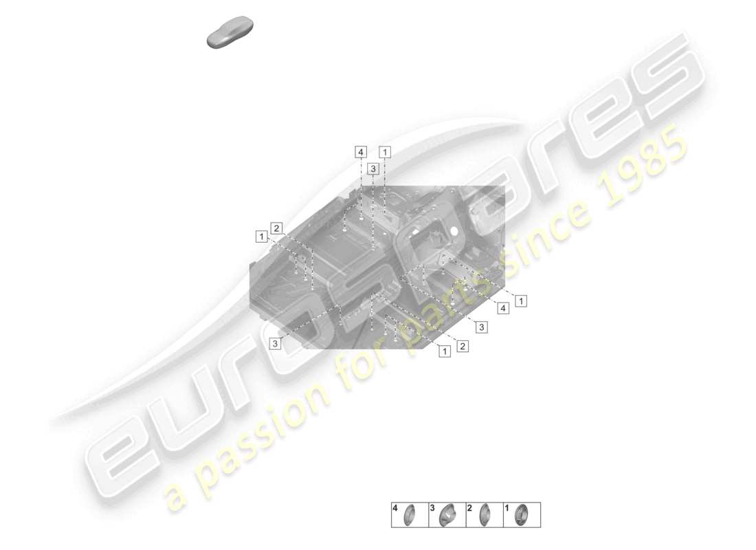 porsche 2021 (992-1 turbo / s) tapones para el interior de la carrocería diagrama de piezas de los bajos de la carrocería del coche