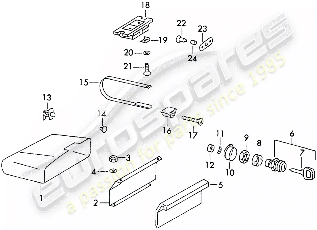 porsche 1971 (911) guantera - d >> - mj 1970 diagrama de piezas