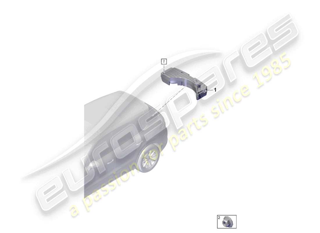 porsche 2023 (cayenne e3 pa) diagrama de piezas del subwoofer
