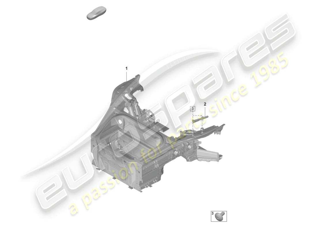 porsche 2024 (992-2 gt3/rs/st) parte delantera (completa) diagrama de piezas