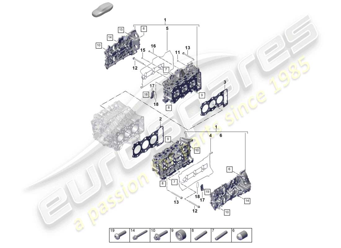 porsche 2024 (992-2) culata junta de culata tapa de válvula diagrama de piezas