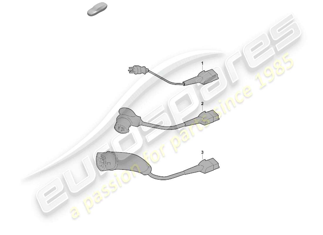 porsche 2024 (cayenne e3 pa) diagrama de piezas del cable de carga para toma de corriente